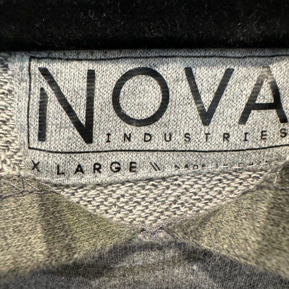 Mens NOVA Industries Camo Distressed Hoodie Size XL - Picture 8 of 13